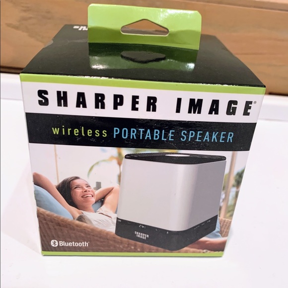 EUC Sharper Image Bluetooth Wireless Portable Speaker Rechargeable Minimalism - Picture 1 of 7